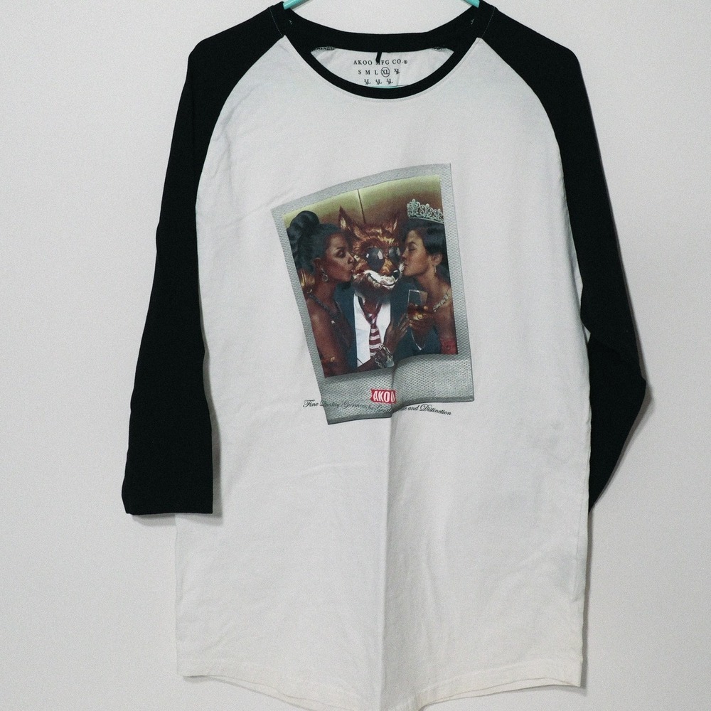 Akoo  3/4 Sleeve T-Shirt Size XL